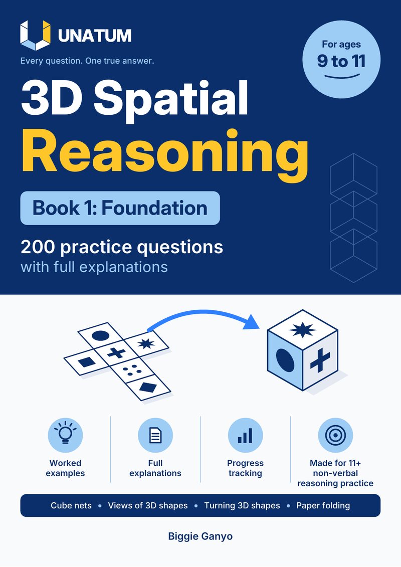The cover of 3D Spatial Reasoning, Book 1: Foundation.